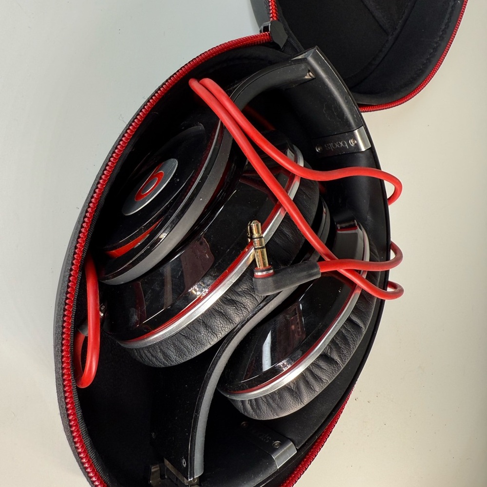 Beats Black and Red Headphones